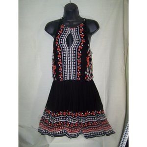 Miami Dress Boho Fit Flare Racerback Medium